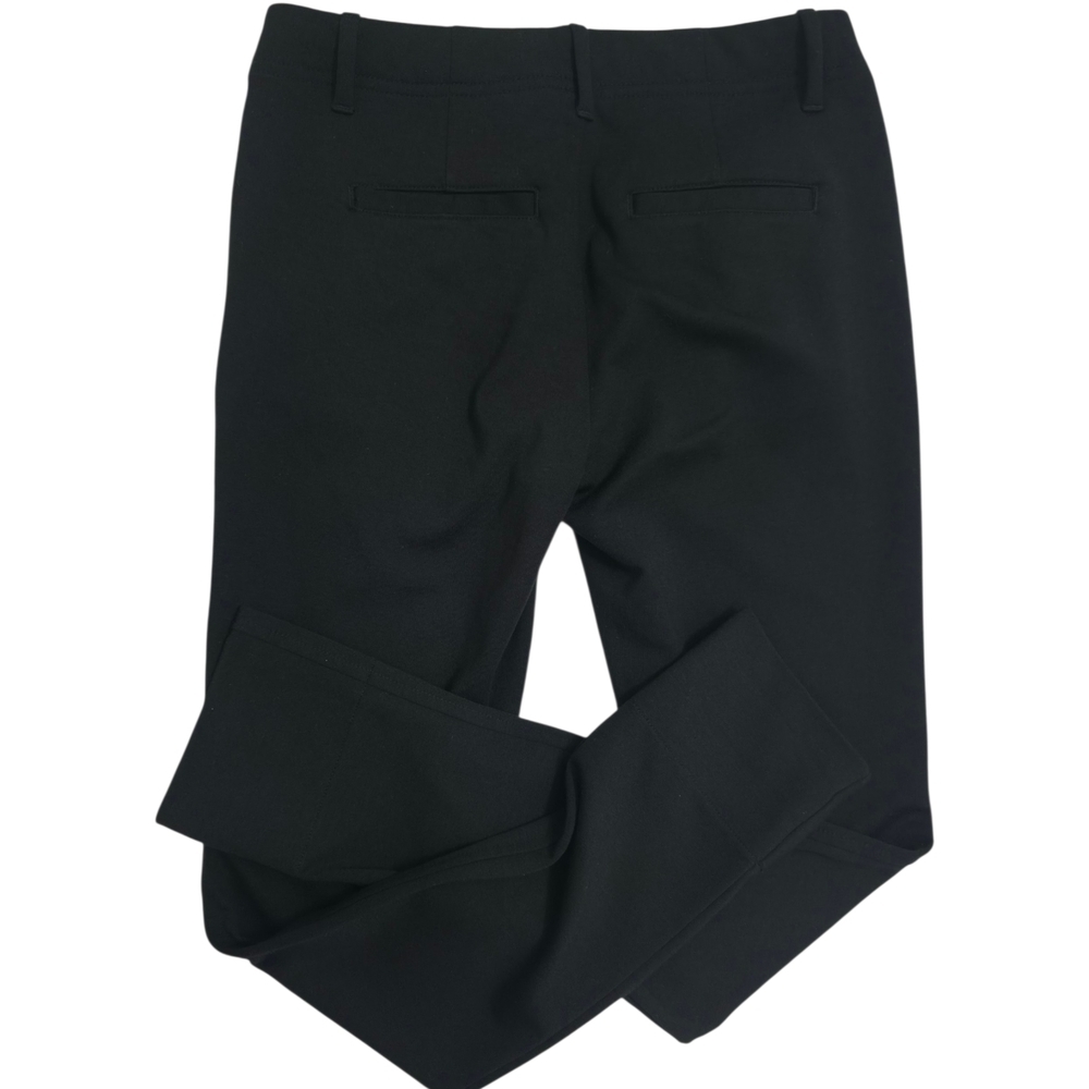GAP Double Knit Girlfriend Pants Womens 00 Black Slim Ankle - Picture 2 of 12